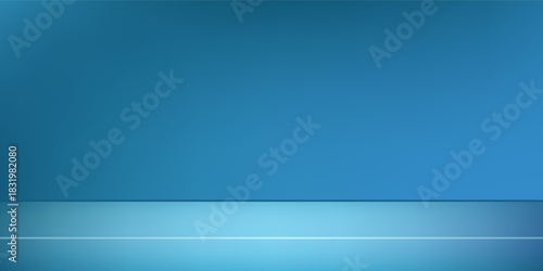 Blue abstract navy studio room. Limbo dark background. Abstract 3d backdrop for product presentation simple