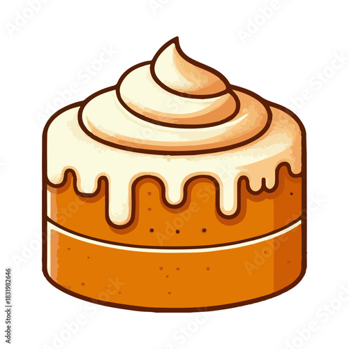 
gingerbread cake illustration design