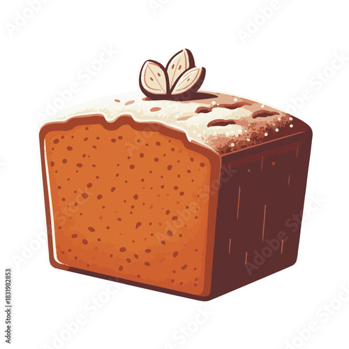 
gingerbread cake illustration design