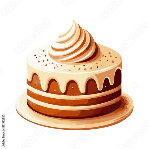 
gingerbread cake illustration design