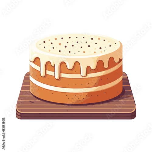 
gingerbread cake illustration design