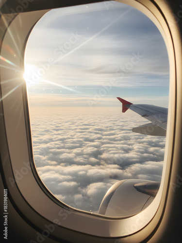 view from airplane window