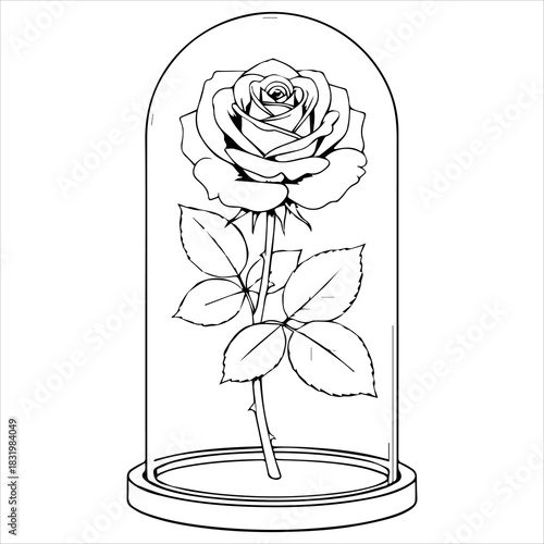The Enchanted Rose Symbol of Everlasting Love