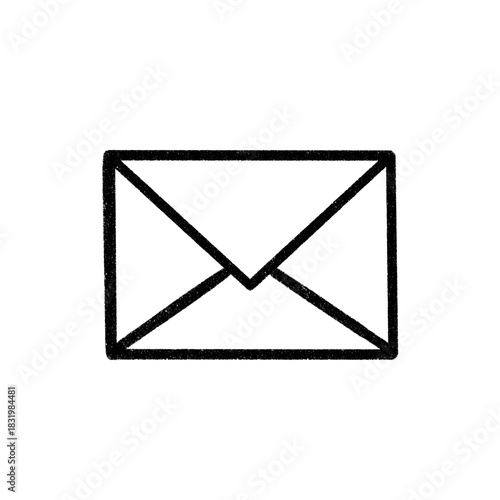 envelope mail vector illustration crayon style