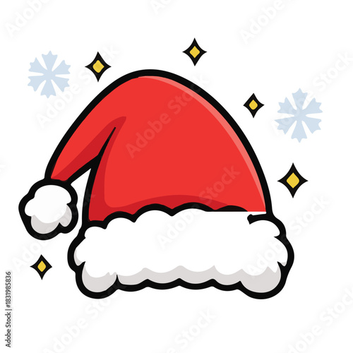 Classic Cartoon Santa Hat