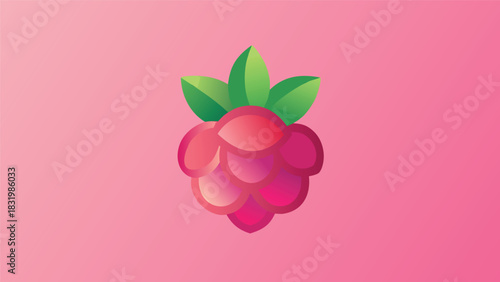 Soft feminine berry and rose gradient banner with smooth elegant design elements