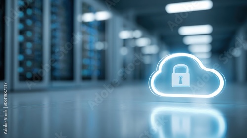 Cloud computing data security concept