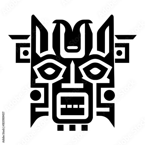 Geometric Ethnic Tribal Mask