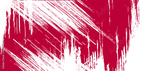 White and red abstract grunge background with halftone style.