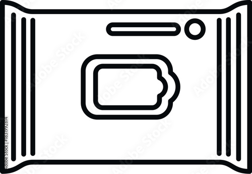 Wet wipes package representing hygiene, cleaning, and sanitary care