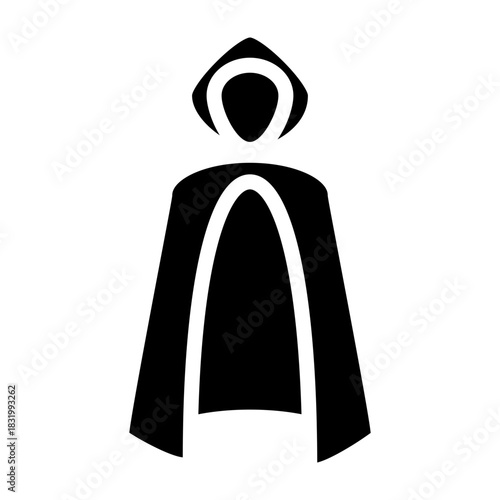Invisibility Cloak Vector Glyph Icon Design