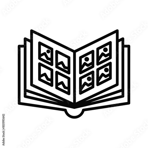 Open Photo Album Book Icon
