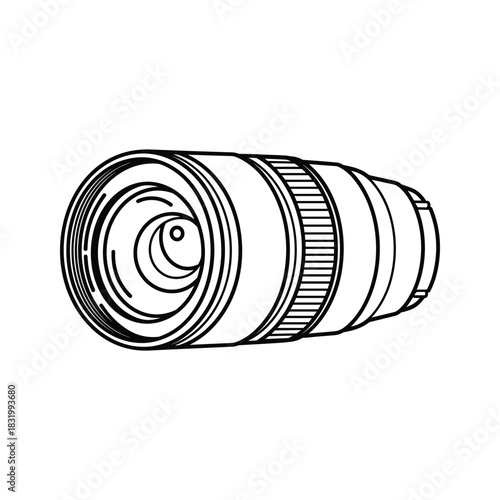 Camera Lens Outline Icon