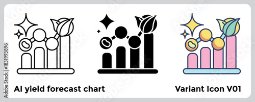 AI yield forecast chart