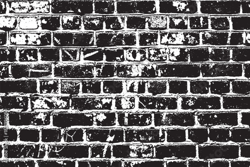 Heavy Grunge Distressed Brick Wall Texture and Overlay
