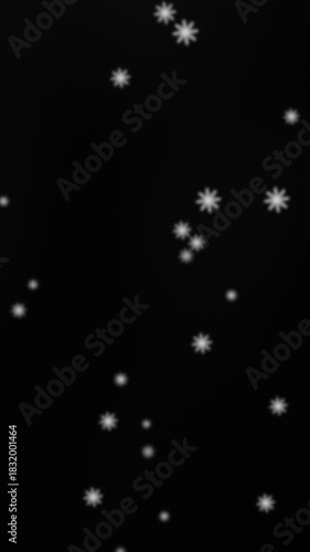 [Vertical] Snow falling video 