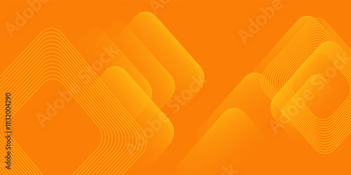 Orange abstract background with square shapes. Geometric design elements. Dynamic shapes. Modern concept. Suit for brochure, flyer, banner, corporate, cover, website, poster. Vector illustration