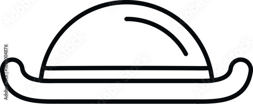 Bowler hat presenting a classic vintage fashion headwear concept