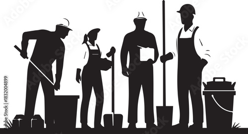 Diverse group of volunteers working together for a positive cause