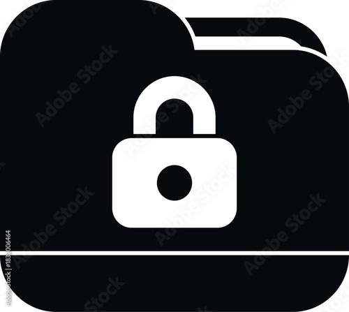 Folder icon representing data security, privacy, and confidentiality