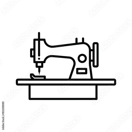 Sewing Machine Line Icon