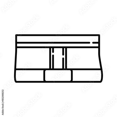 Men's Boxer Briefs Line Icon