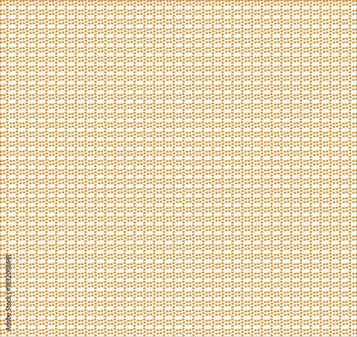 Subtle Orange Geometric round shape Repeating Seamless Pattern Textile Inspired Fine Mesh Design on White Background Abstract Woven Fabric Texture for Web and Packaging