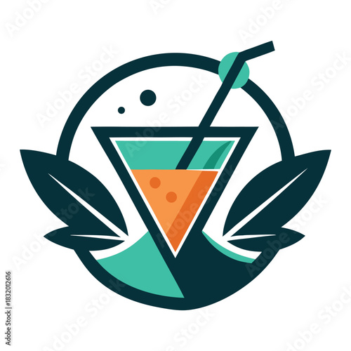 minimalist drinks logo