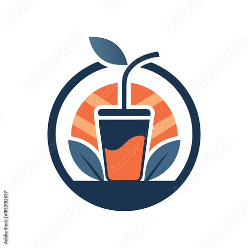 minimalist drinks logo