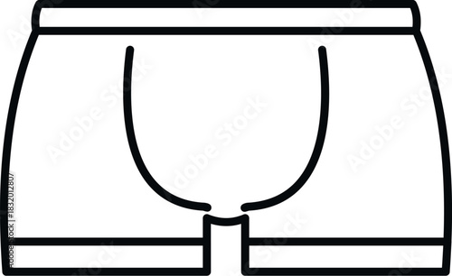 Boxer briefs underwear illustrating male fashion and comfortable clothing