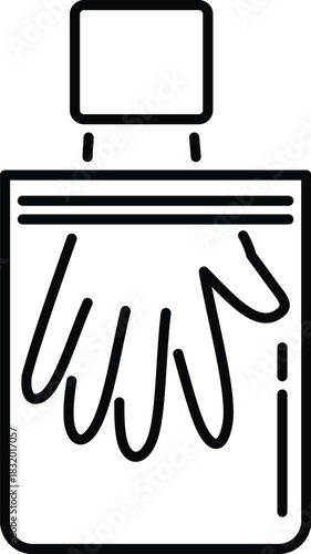 Forensic crime glove in an evidence bag, representing investigation and law enforcement