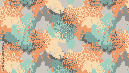 Abstract geometric composition featuring bold lines shapes and a vibrant color palette including red green blue yellow cyan and magenta suitable for modern design projects