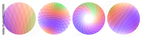 Set of translucent colored spheres. Abstract geometric design. 3D vector illustration for brochure, poster, cover, card, presentation, flyer or banner.