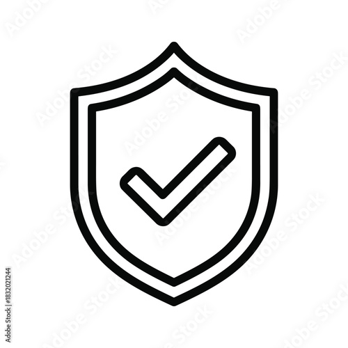 Shield with Checkmark Icon