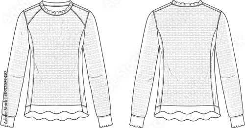 vector illustration of a jacket