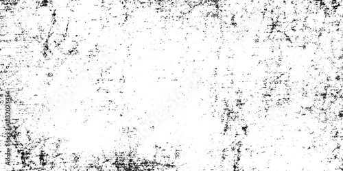 White, black dust overlay distress grungy grain, noise effect paint wall. small particles of debris and dust. crack and scratch dust paint concrete wall. subtle halftone grunge urban texture vector.