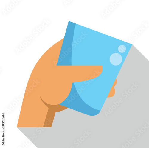 Hand holding glass of water drinking gesture