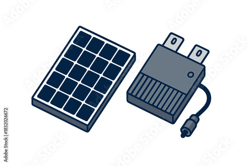 Solar panel and charger set for eco-friendly energy solutions at outdoor locations