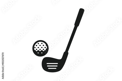 Golf club and ball set up for a swing in a sunny outdoor setting during a friendly match