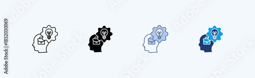 Business Innovation Multiple Icon Illustration Vector
