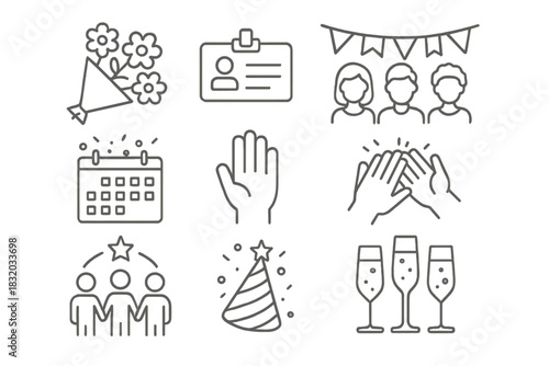 Celebrating a special occasion with decorations, gatherings, and festive symbols of joy and connection