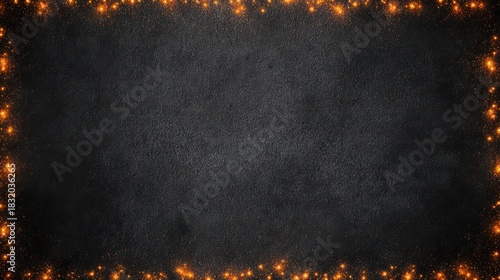 Wallpaper Mural dark background with garland frame Torontodigital.ca