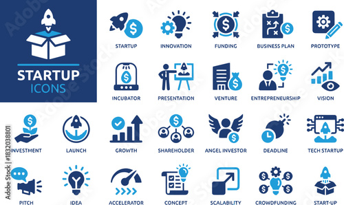 startup, icon, business, rocket, launch, innovation, funding, plan, prototype, incubator, presentation, venture, entrepreneurship, vision, investment, growth, shareholder, angel, investor, deadline, t
