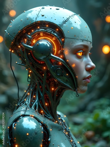 3d rendered illustration of a human head with a brain