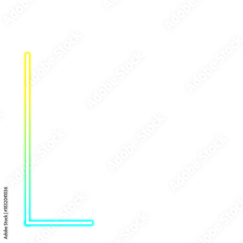 Neon Glow Gradient Corner Border