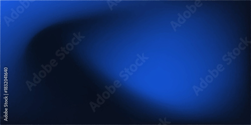 Dark Blue Gradient Abstract Background. Blurred Gradient with grain noise texture effect, elegant and futuristic good for wallpaper, copy space