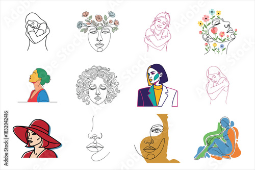 Vector file icon with abstract digital data graphic illustration