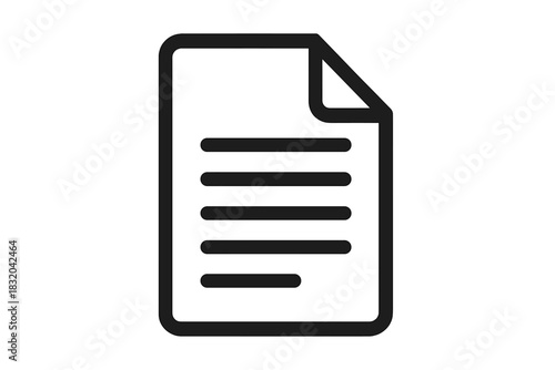 Document with lines on a white background showcasing a simple and clean design for note-taking or printing purposes anytime