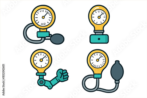 Different types of pressure gauges for measuring gases and liquids in various applications and settings