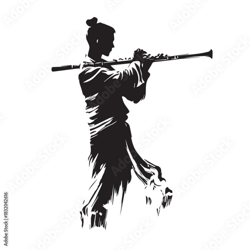vector illustration of a silhouette of a man